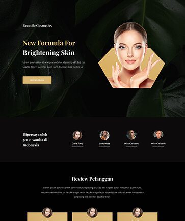 Landing Page Produk Skincare