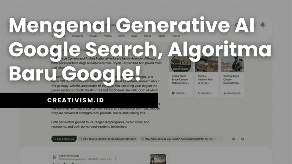 Mengenal Generative AI Google Search, Algoritma Baru Google!