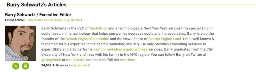 Barry Schwartz Pendiri Search Engine Roundtable