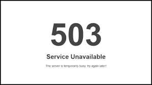 503 Service Unavailable