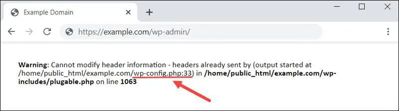 Cannot modify header information – headers already sent by