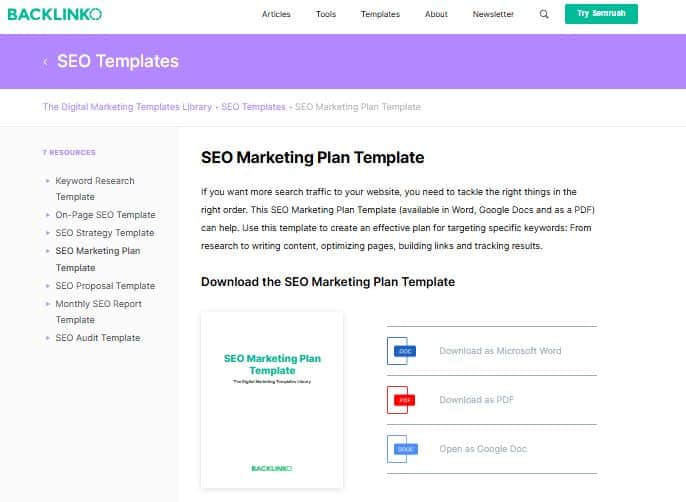 Contoh Penerapan Document Backlink di dalam Website