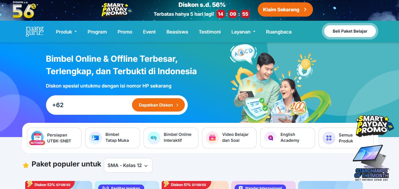 Website Perusahaan Ruangguru