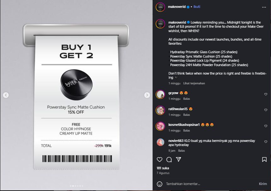 Konten Carousel Promosi