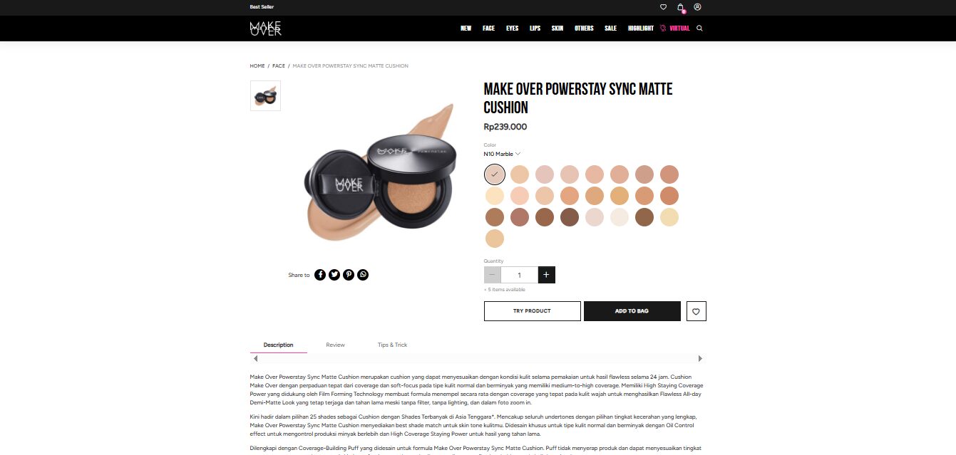 Make Over Tampilan Web