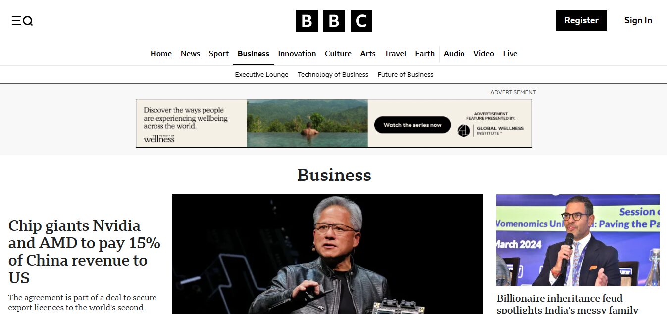 BBC Tampilan Web