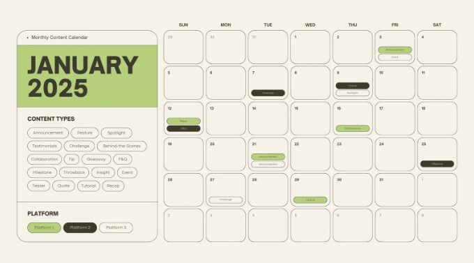 Kalender Konten Marketing 