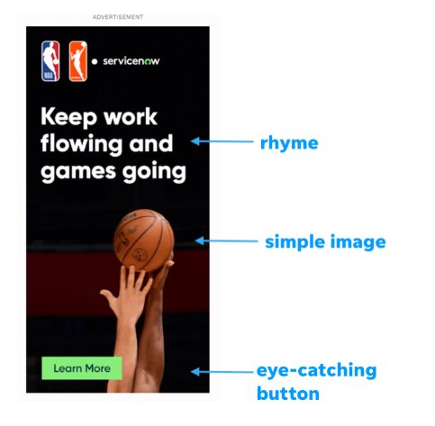 NBA - contoh copywriting iklan
