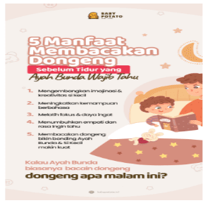 Contoh konten edukasi 5 Manfaat Membaca Dongeng untuk Si Kecil