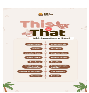 Contoh konten interaksi: This or That polling untuk AyahBunda