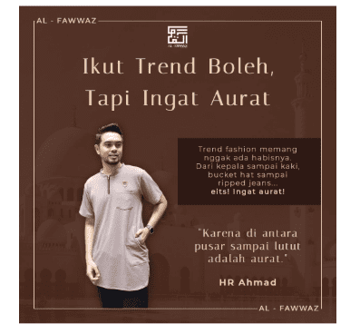 Konten Edukasi Fashion Syari - Ingat Aurat 
