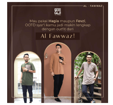 Konten OOTD Syari dengan Al Fawwaz