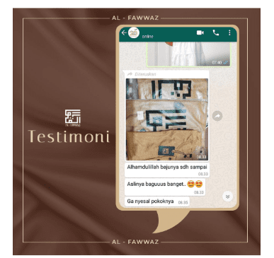 Konten Testimoni Pelanggan Al Fawwaz