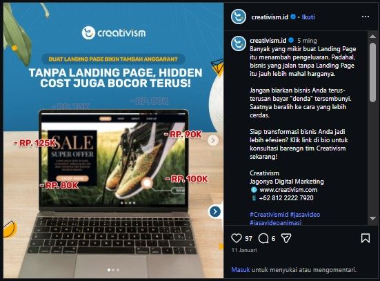 Contoh Carousel Post Instagram
