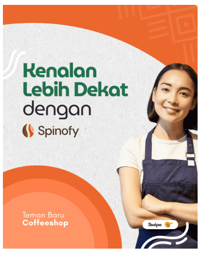 Konten edukasi yang memperkenalkan fitur-fitur Spinofy