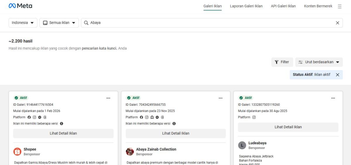 Menelusuri Iklan Kompetitor