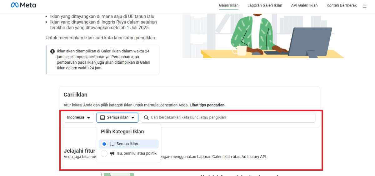 Menentukan Lokasi dan Kategori