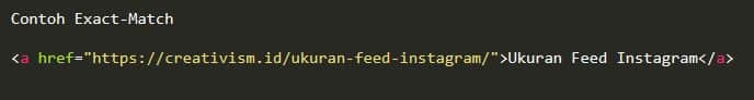 Contoh Penggunaan Exact Match Anchor dalam Konten Website
