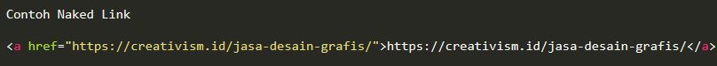 Contoh Penggunaan Naked Link Anchor dalam Konten Website