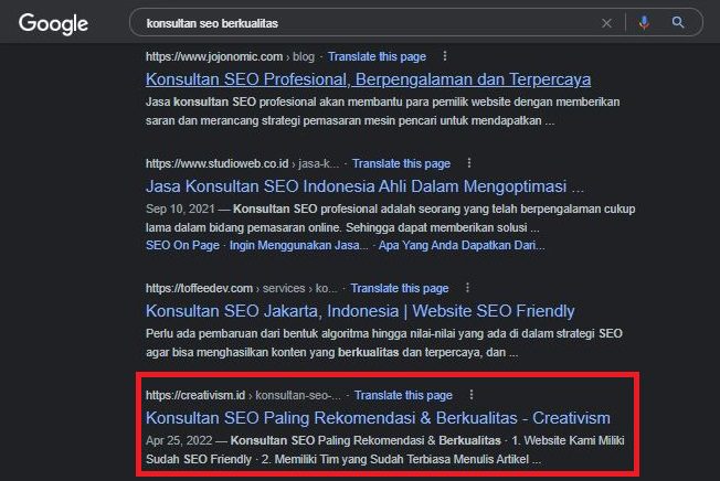 Jasa SEO Indonesia dan Kinerjanya