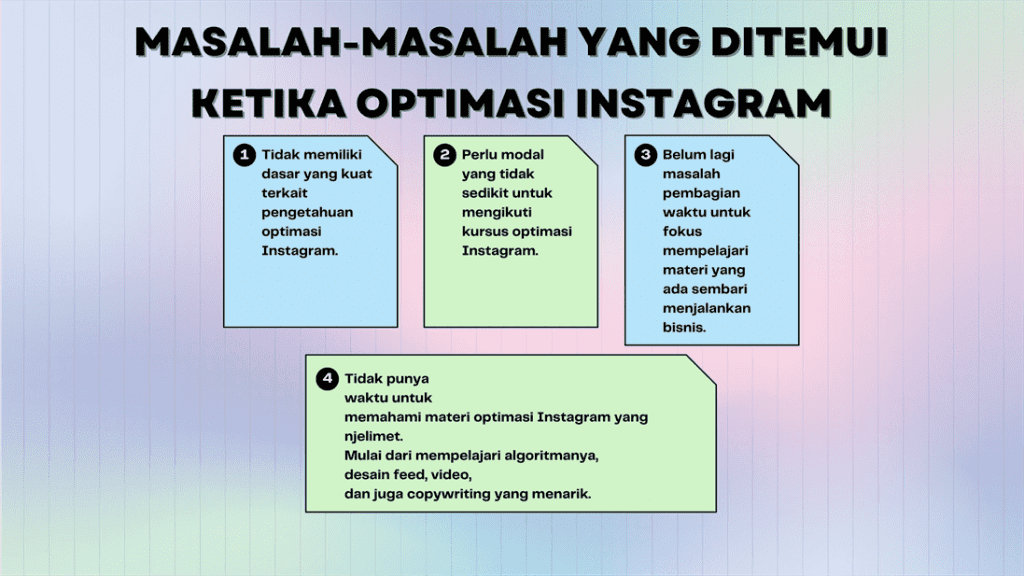 Masalah-Masalah yang Dihadapi Ketika Ingin Lakukan Optimasi Instagram