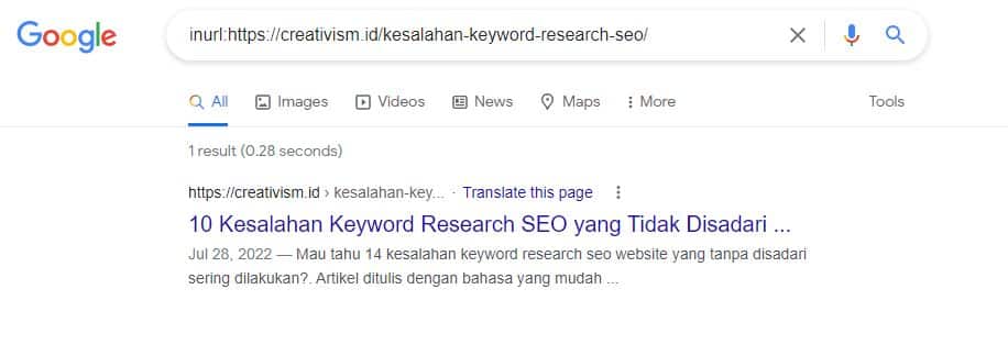 Penggunaan Google Dork untuk Keperluan SEO Website