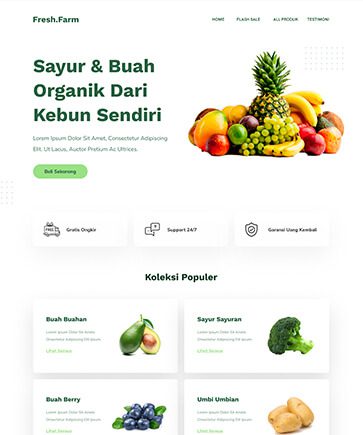 Dagang Sayur dan Buah