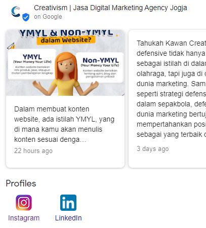 Menautkan Akun IG di Google