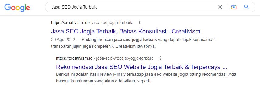Keyword Jasa SEO Jogja Terbaik