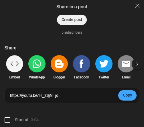 Menggunakan Embed Video