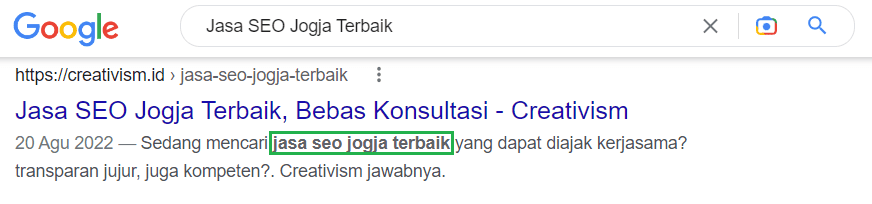 Cara Audit Website Manual Memperhatikan Keyword di Meta Description