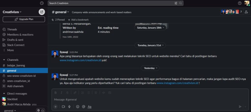 Tools Kolaborasi Tim Creativism