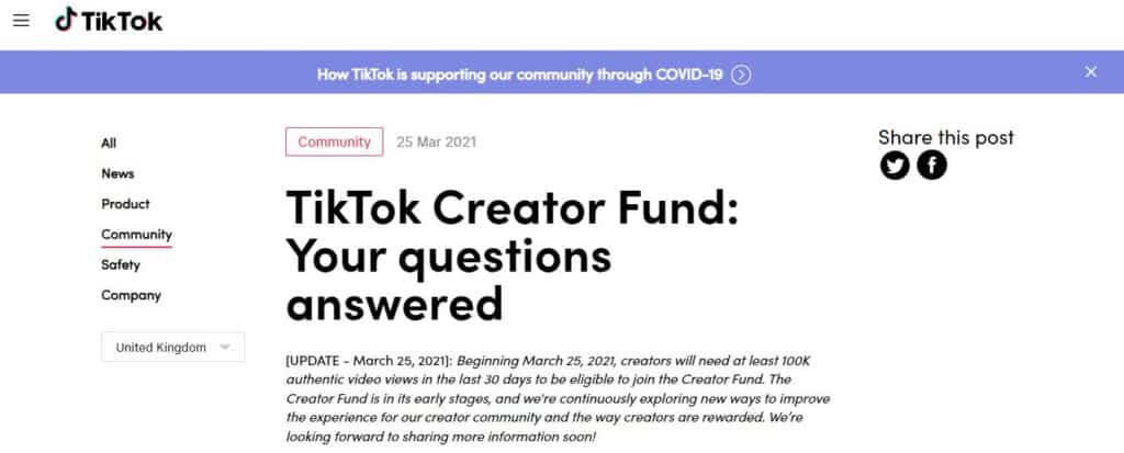 TikTok Creator Fund