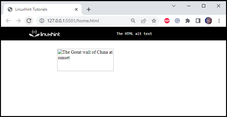 Contoh Alt Text Pada Website