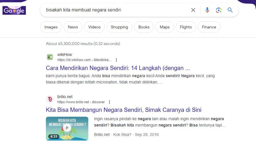 Contoh Short Question Keyword