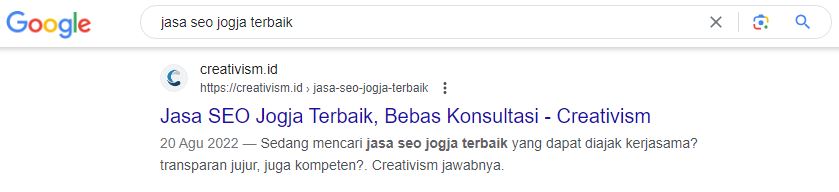Contoh Hasil Optimasi Metode Local SEO