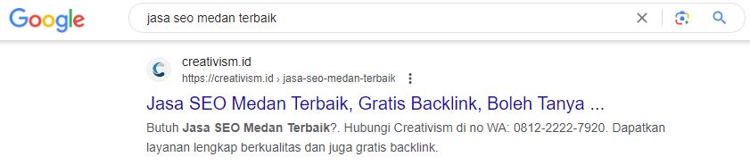 Contoh Hasil Optimasi Metode Local SEO