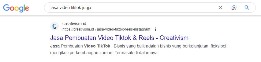 Portofolio Local SEO Creativism