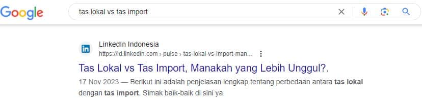 Backlink dari LinkedIn Page Menuju Klien Beela.Co