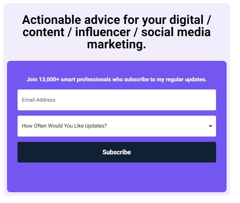 Contoh CTA Email Subscribers Singkat dan Berisi