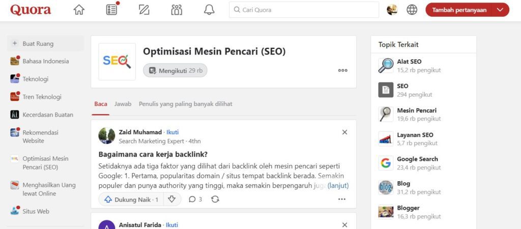 Situs FAQ Berkualitas untuk Content Marketer