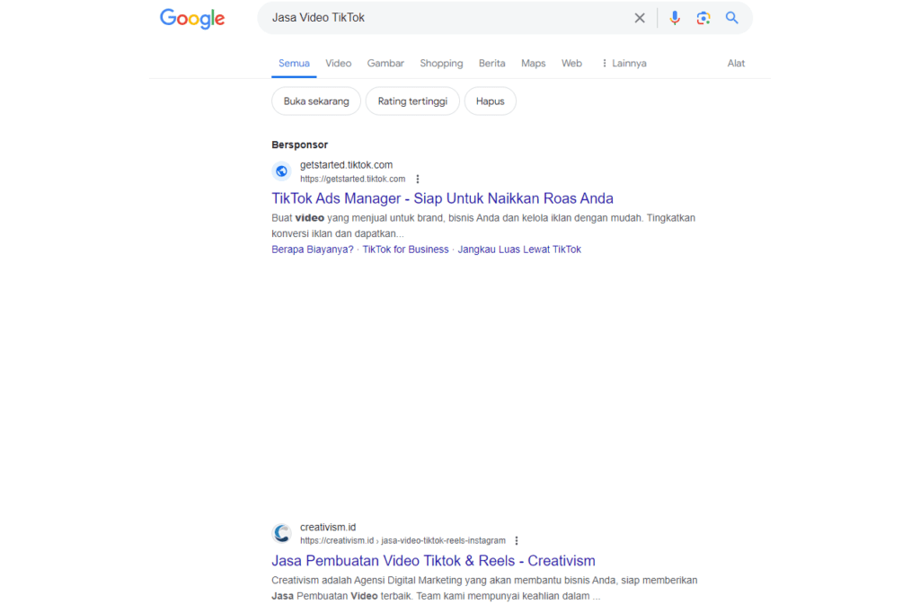 Keyword Jasa Video TikTok