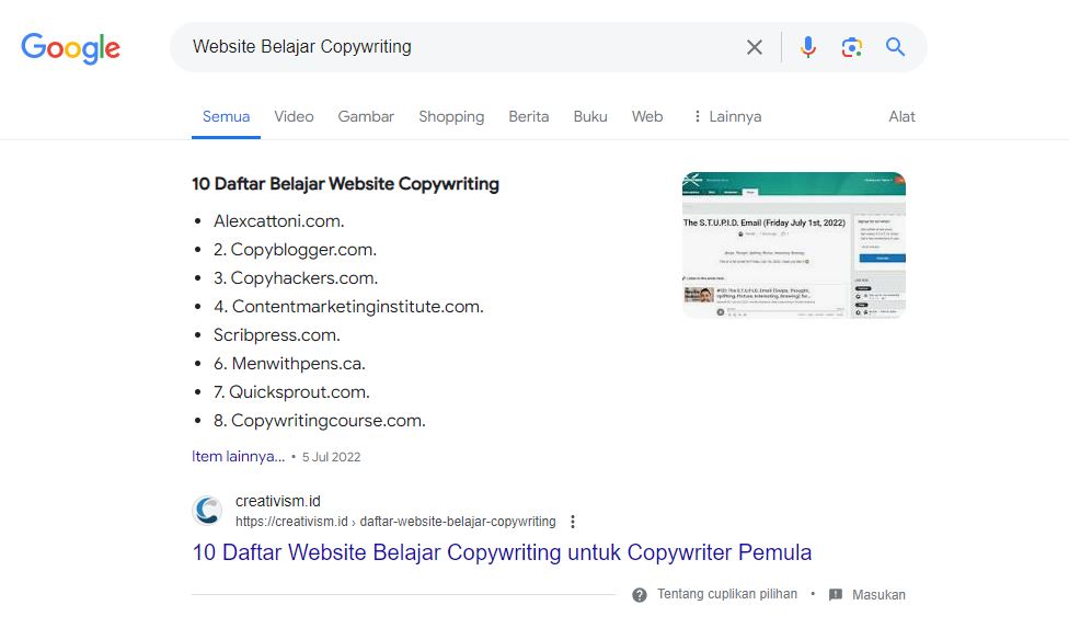 Keyword Konten Informasi