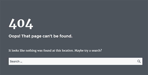 404 This Page Can't Be Found