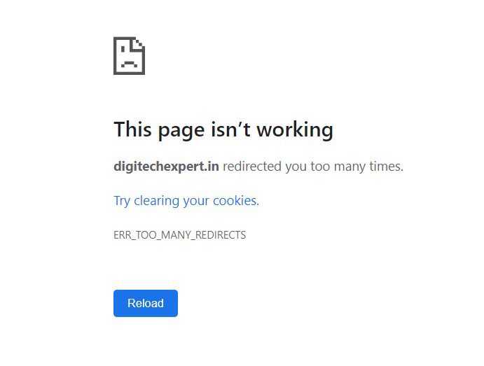 Pesan Error Website WordPress This Page Isn't Working