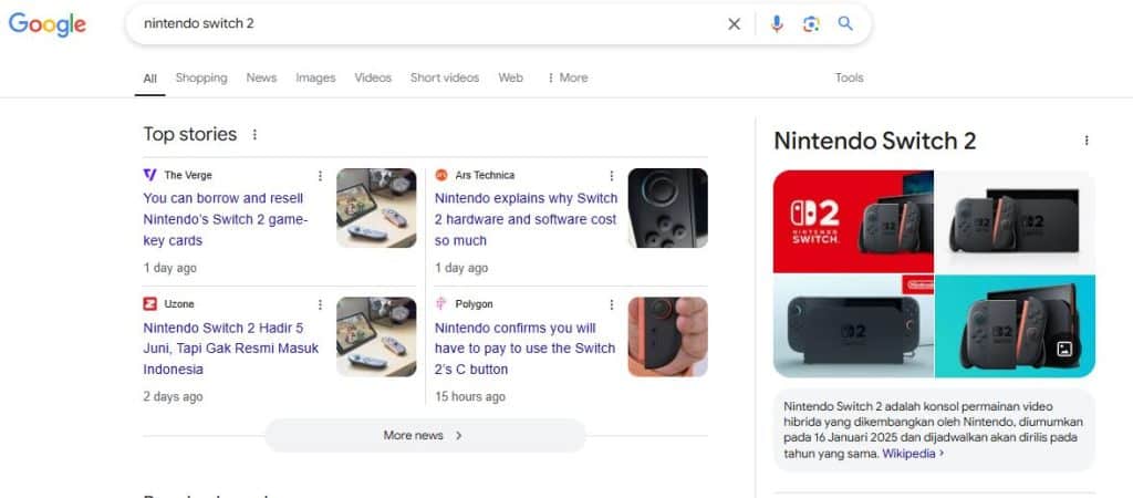 Nintendo Switch 2, Topik Game yang Banyak Dicari