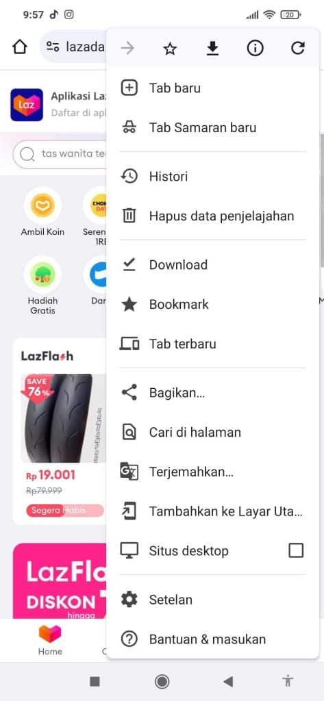 Contoh PWA, Akan Muncul Opsi Tambahkan ke Layar Utama