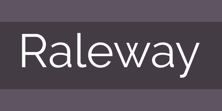 Font Raleway