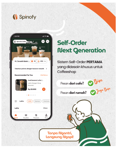 Konten Instagram Spinofy yang dikerjakan oleh tim Creativism