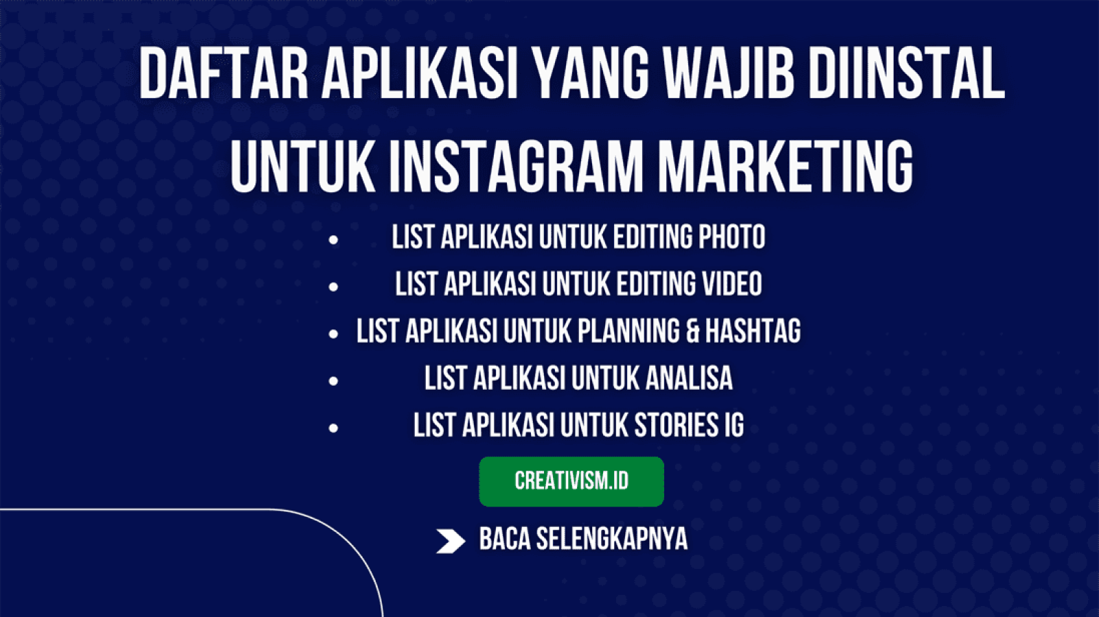 Daftar Aplikasi yang Wajib Diinstal untuk Instagram Marketing
